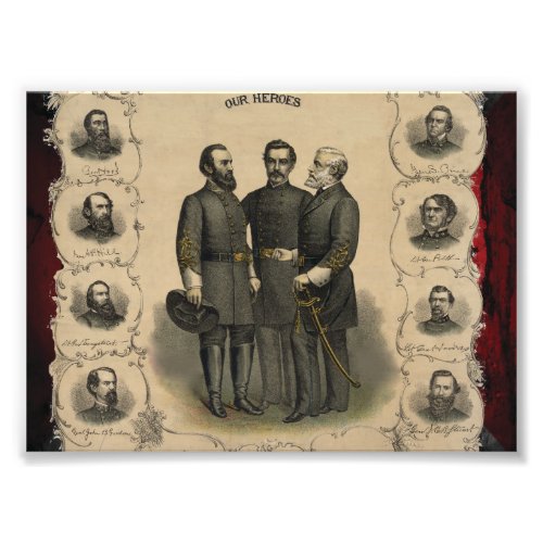 Civil War Heroes Photo Print