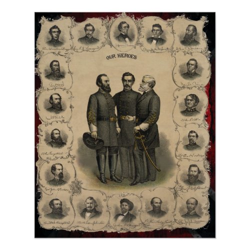 Civil War Heroes Poster