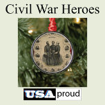 Civil War Heroes Southern Generals Epic Value Metal Ornament at Zazzle