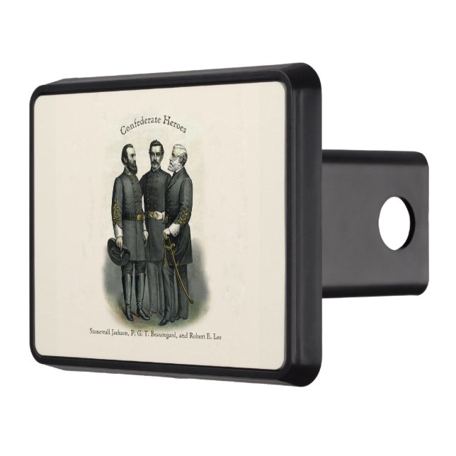 Civil War Heroes Stonewall Beauregard Lee USA Tow Hitch Cover (Left)