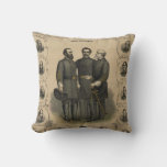 Civil War Heroes Throw Pillow at Zazzle
