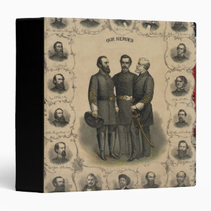 Civil War Heroes USA Generals ⭐ Southern History  Binder