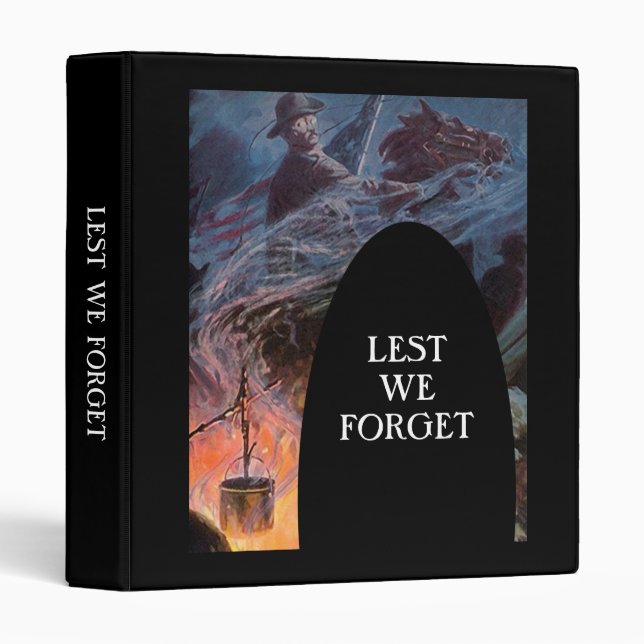 CIVIL WAR HISTORIAN'S BINDER "LEST WE FORGET" (Front/Spine)