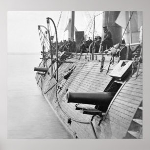 Civil War Ironclad Galena, 1862 Poster