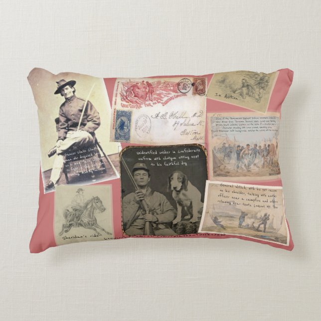 "Civil War Memorabilia" Accent Pillow (Front)