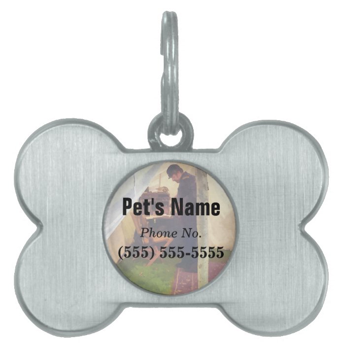 Civil War Officer's Tent Pet ID Tag