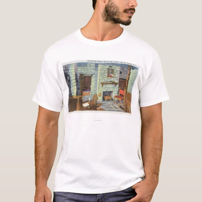 Civil War Period 18 Pounders en Barbette T-Shirt (Front)