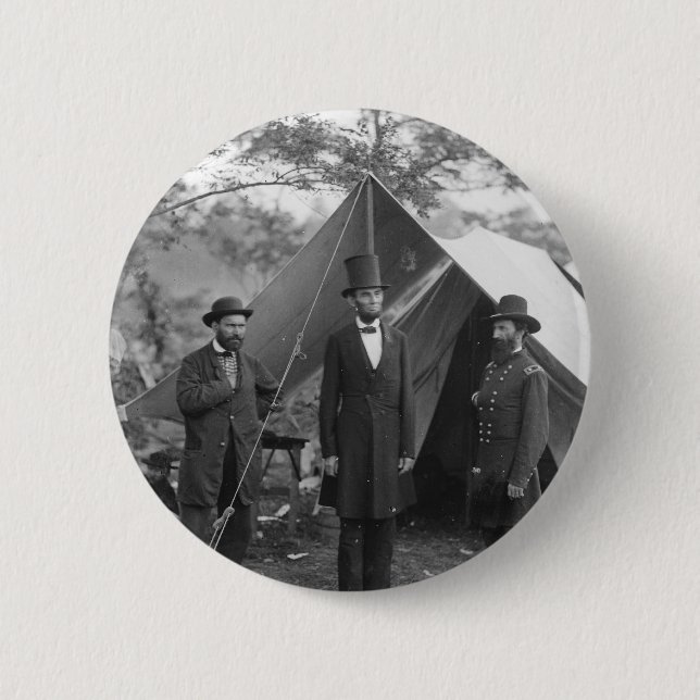 Civil War Photo Circa 1862 Button (Front)