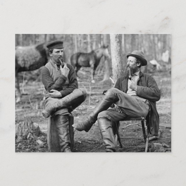 Civil War Pipes, 1864 Postcard (Front)