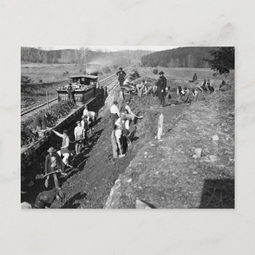 Civil War Railroad at Clifton Virginia 1863 Postcard