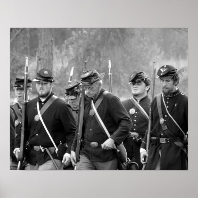 Civil War Reenactment - Union Soldiers Poster (Front)