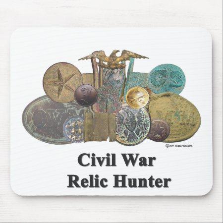 Civil War Relic Hunter Mouse Pad