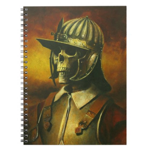 Civil War Roundhead Skeleton Notebook