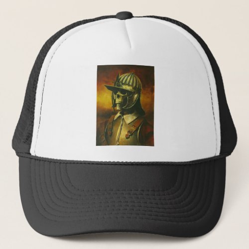 Civil War Roundhead Skeleton Trucker Hat