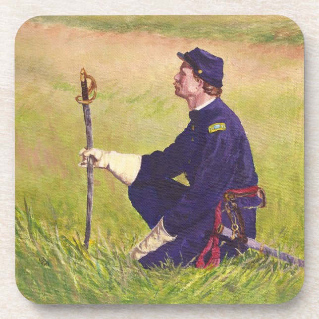 Civil War soldier coaster (Front)