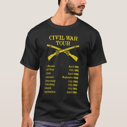 Civil War Tour  Civil War Reenactment T_Shirt