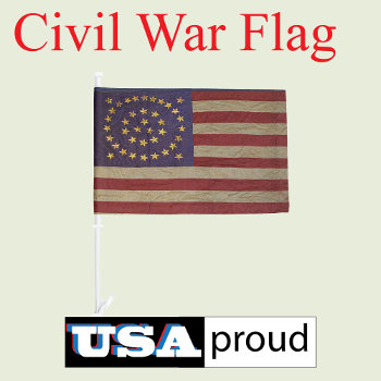 Civil War Union Awesome Charming Flag by Anarchasm at Zazzle
