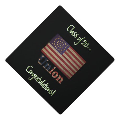 Civil War Union Awesome Charming Flag Graduation Cap Topper