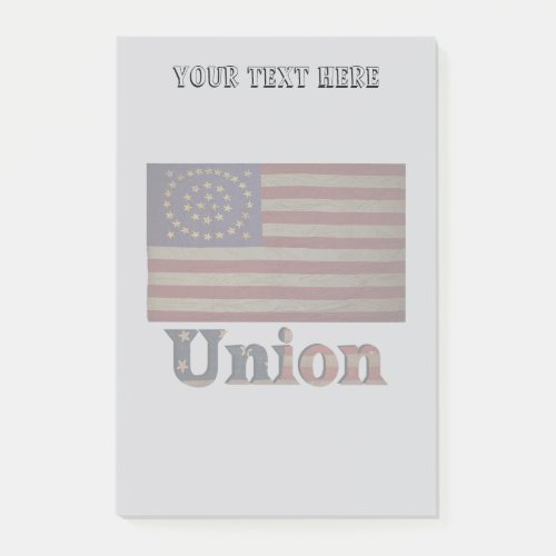 Civil War Union Awesome Charming Flag Post_it Notes