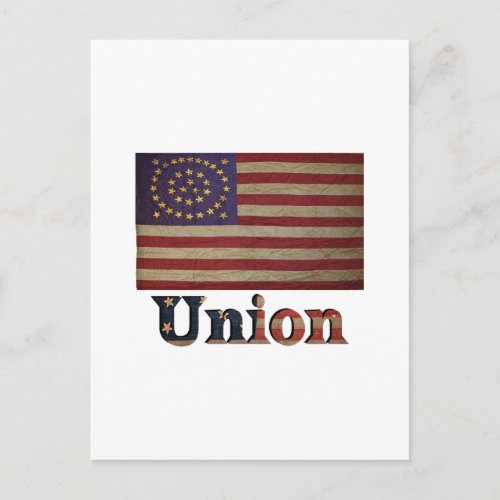 Civil War Union Awesome Charming Flag Postcard