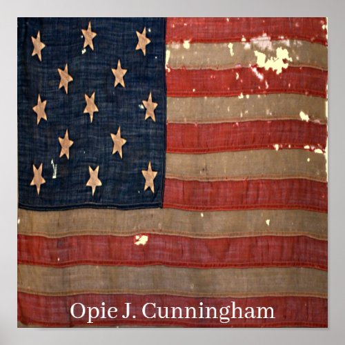 Civil War Union Awesome Charming Flag  Poster