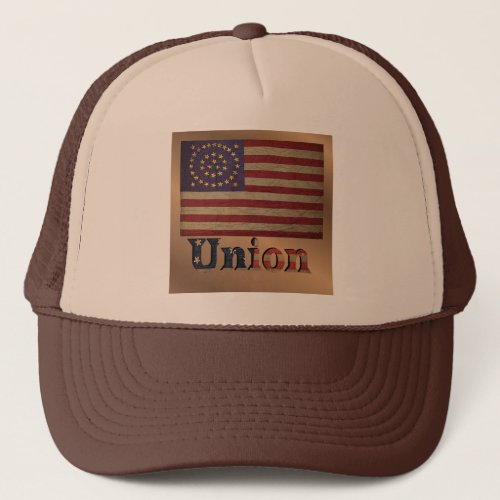 Civil War Union Awesome Charming Flag Trucker Hat