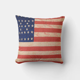 Civil War Union 🦅 Vintage Military Honor Throw Pillow
