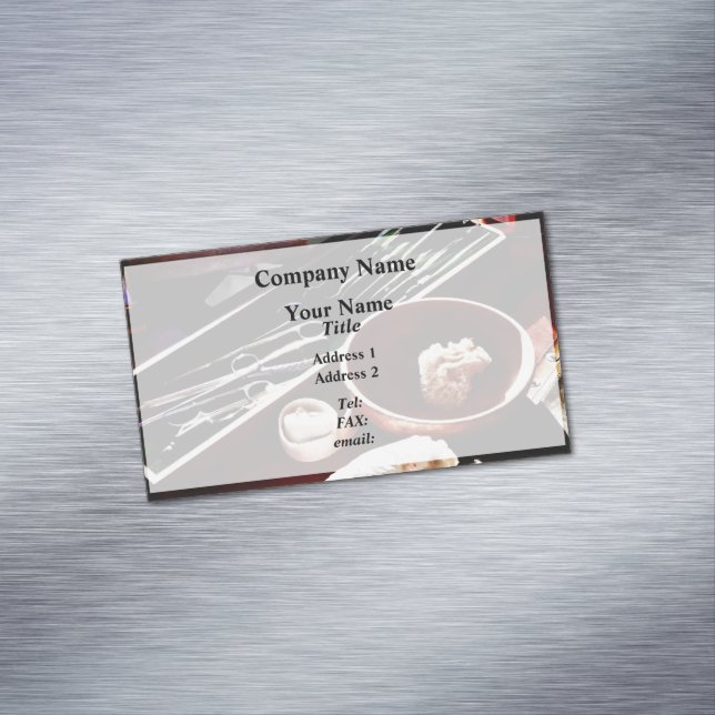 Civil Was Surgical Instruments Business Card Magnet (In Situ)