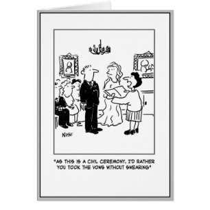 Civil Wedding Ceremony at a Registry Office Cards