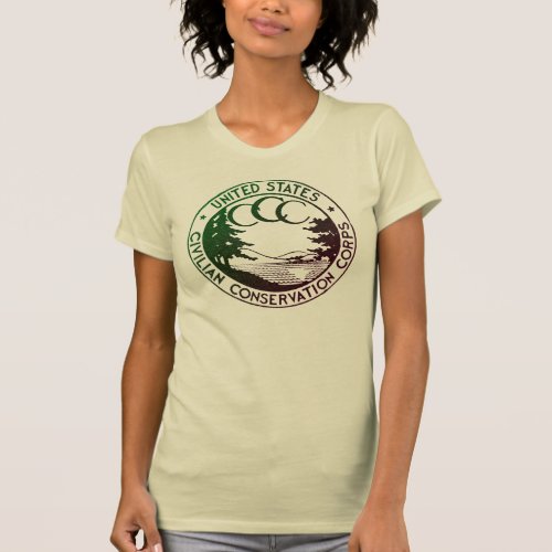 Civilian Conservation Corps nature womens Tshirt