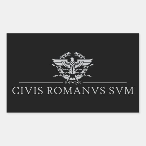 Civis Romanus Sum CIVIS ROMANVS SVM Rectangular Sticker