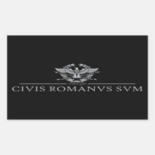 Civis Romanus Sum (CIVIS ROMANVS SVM) Rectangular Sticker