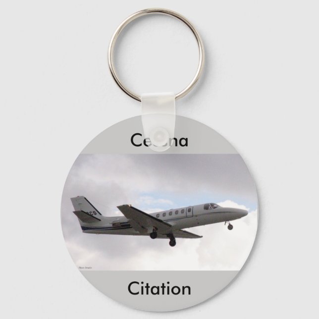 CJ in Flight, Cessna, Citation Keychain (Front)