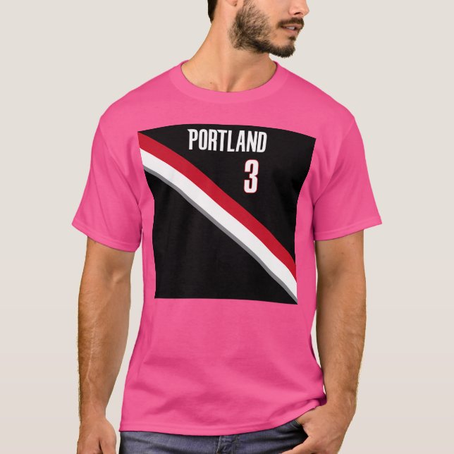 Cj Mccollum - Portland Basketball Jersey Phone Cas T-Shirt (Front)