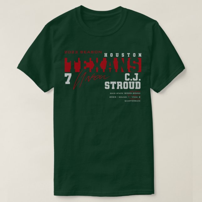 CJ Stroud Texans 2023 T-Shirt (Design Front)