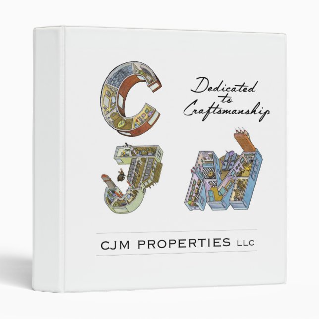 CJM Properties Llc 1" binder (Front/Spine)