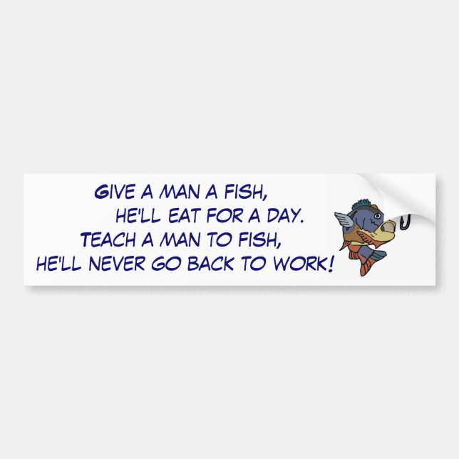 CK- Funny fishing bumper sticker (Front)