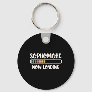 Ck To School 10th Grade 10 Sophomore Now Loading Keychain