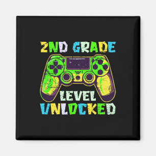 Ck To School 2nd Grade Boys Gamer First Day Second Magnet