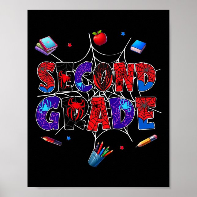 Ck To School 2nd Grade Boys Gamer First Day Second Poster (Front)