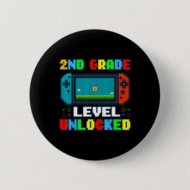 Ck To School 2nd Grade Level Unlocked Gamer Kids B Button (Front)
