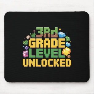 Ck To School 3rd Grade Boys Gamer First Day Of Thi Mouse Pad