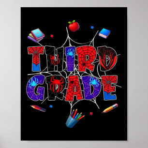 Ck To School 3rd Grade Boys Gamer First Day Of Thi Poster
