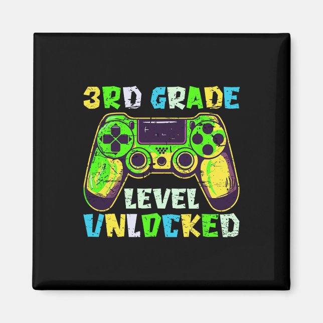 Ck To School 3rd Grade Boys Gamer First Day Third  Magnet (Front)