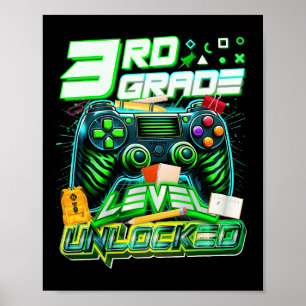 Ck To School 3rd Grade Level Unlocked Gamer First Poster