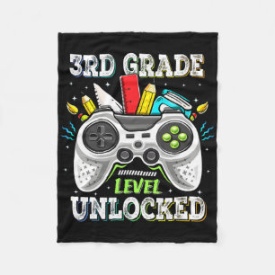 Ck To School 3rd Grade Level Unlocked Gamer Kids B Fleece Blanket