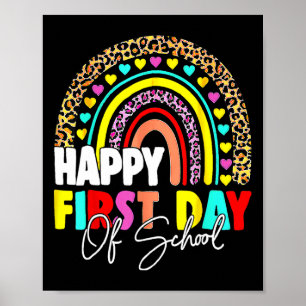 Ck To School Fun Happy First Day Of School For Tea Poster