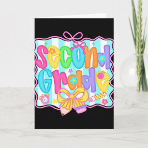Ck To School Hello Second Grade Team 2nd Grade Boy Card