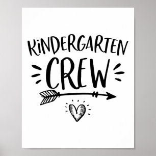 Ck To School Kindergarten Crew Teachers Student Wo Poster
