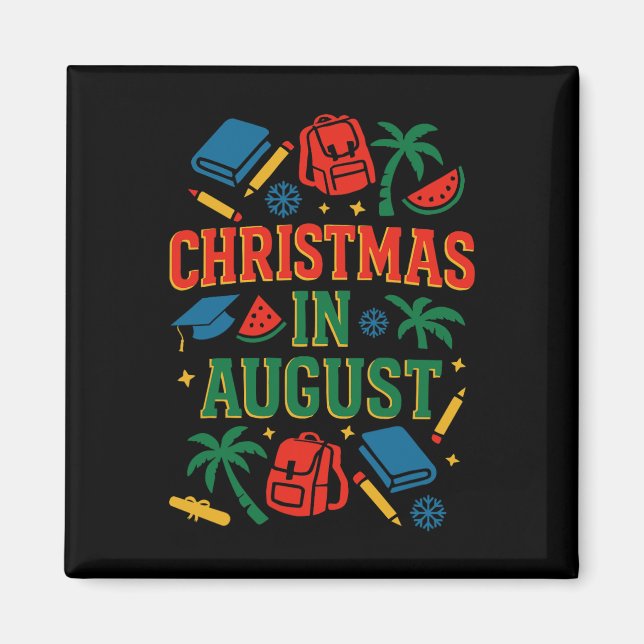 Ck To School Xmas Palm Tree Graduation Christmas I Magnet (Front)